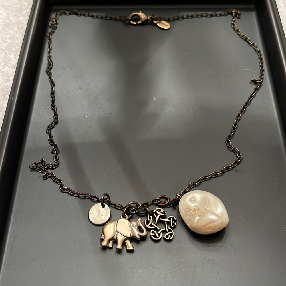 Bronze multi charm necklace. BUNDLE 3 for $15
